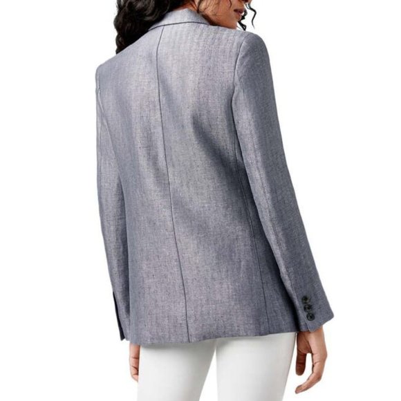 Smythe Pearl Grey Herringbone 90's Blazer NWT - Picture 2 of 15